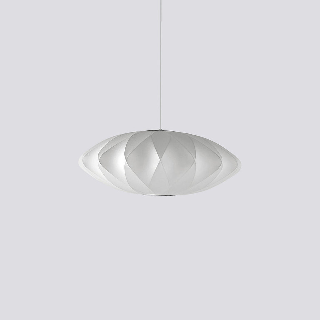 Suspension moderne Charlton en soie Blanc