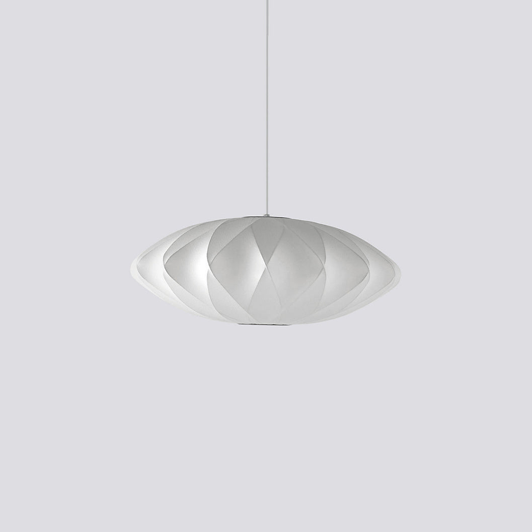 Suspension moderne Charlton en soie Blanc