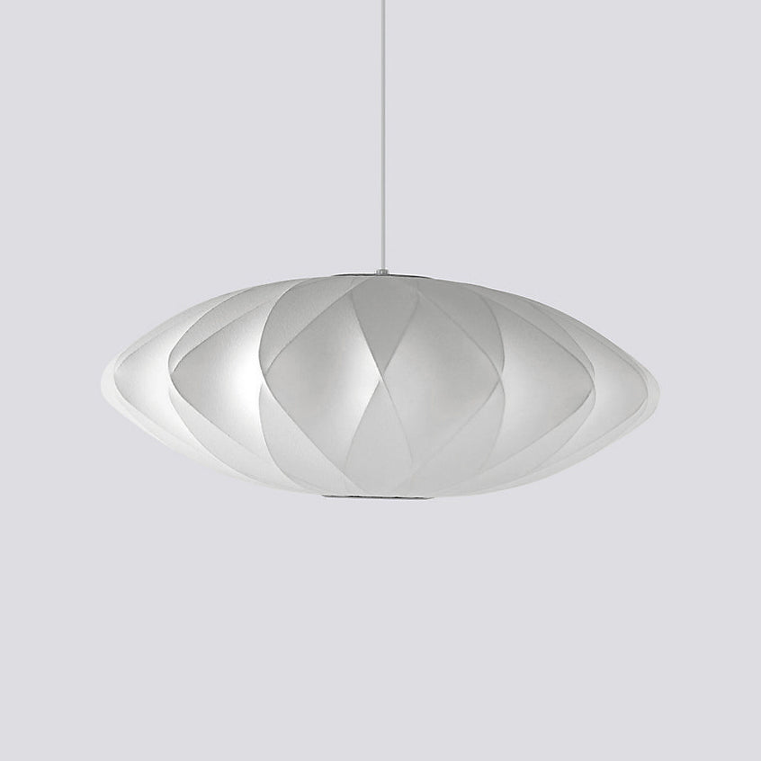 Suspension moderne Charlton en soie Blanc