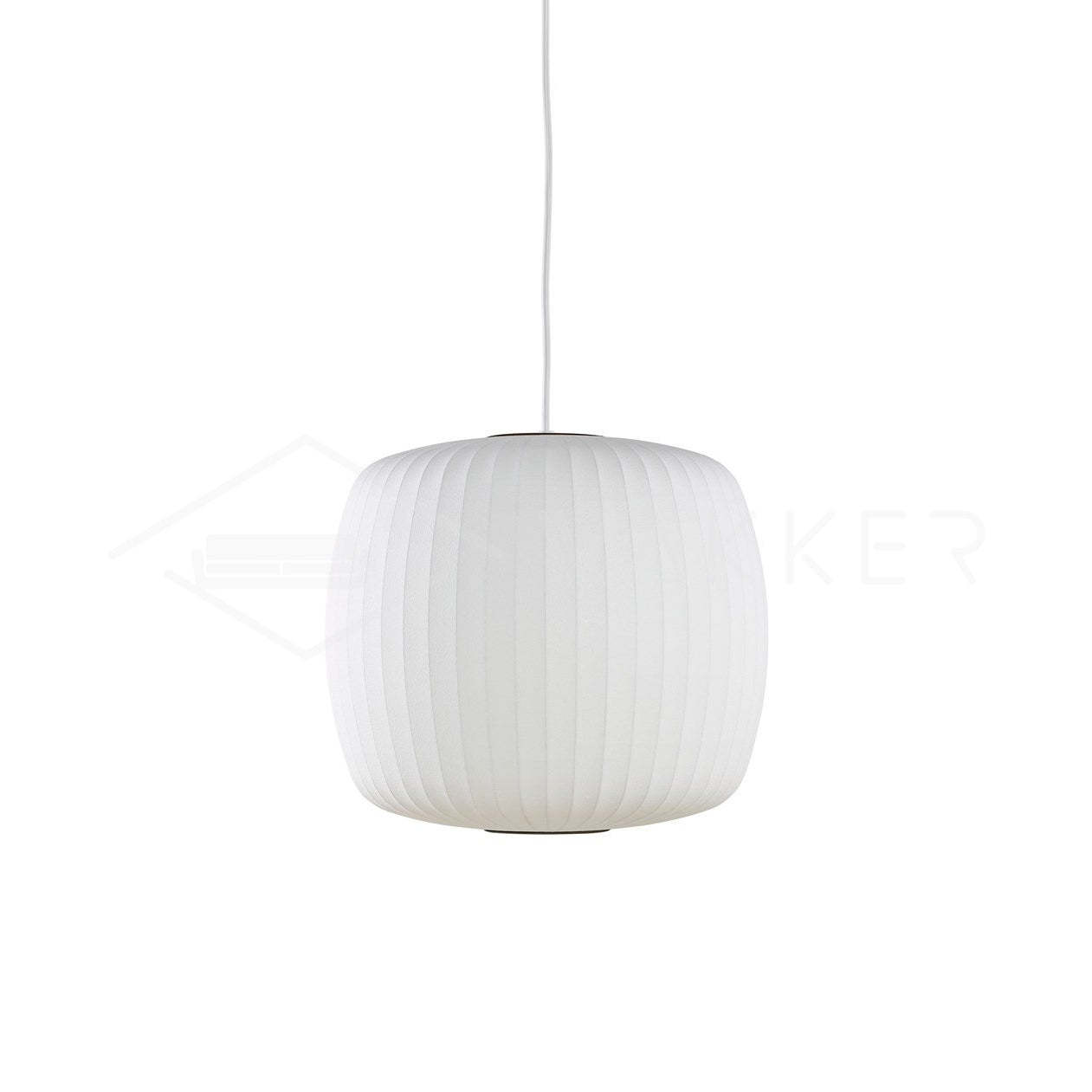 Suspension moderne Charlton en soie Blanc