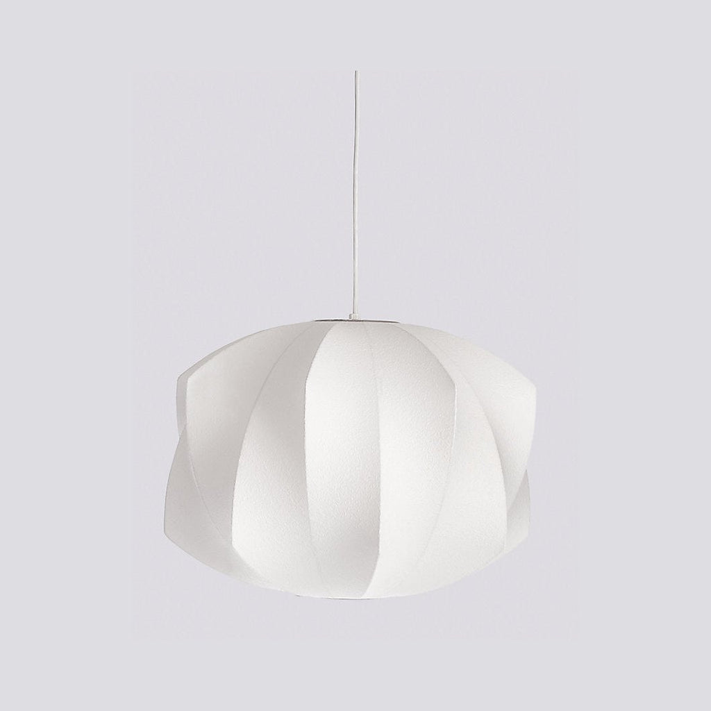 Suspension moderne Charlton en soie Blanc