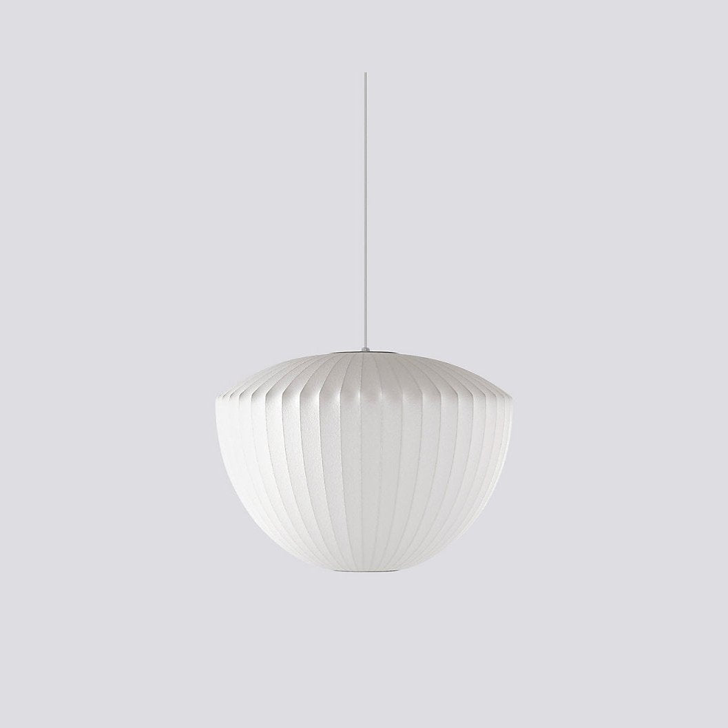 Suspension moderne Charlton en soie Blanc