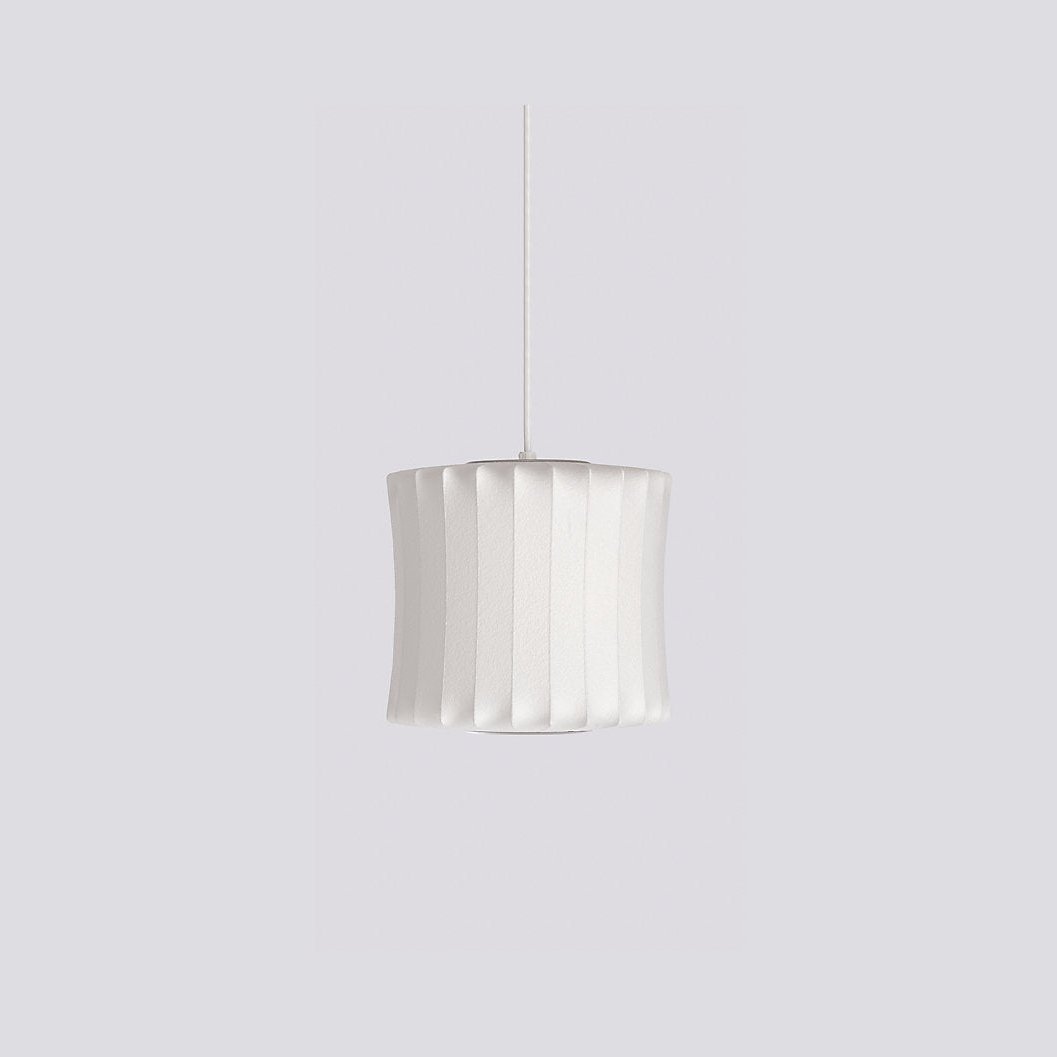 Suspension moderne Charlton en soie Blanc