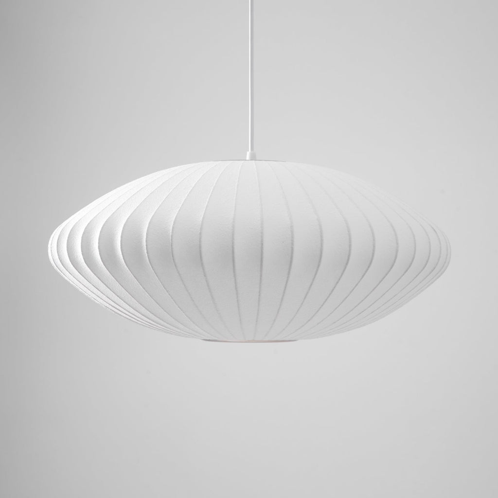 Suspension moderne Charlton en soie Blanc