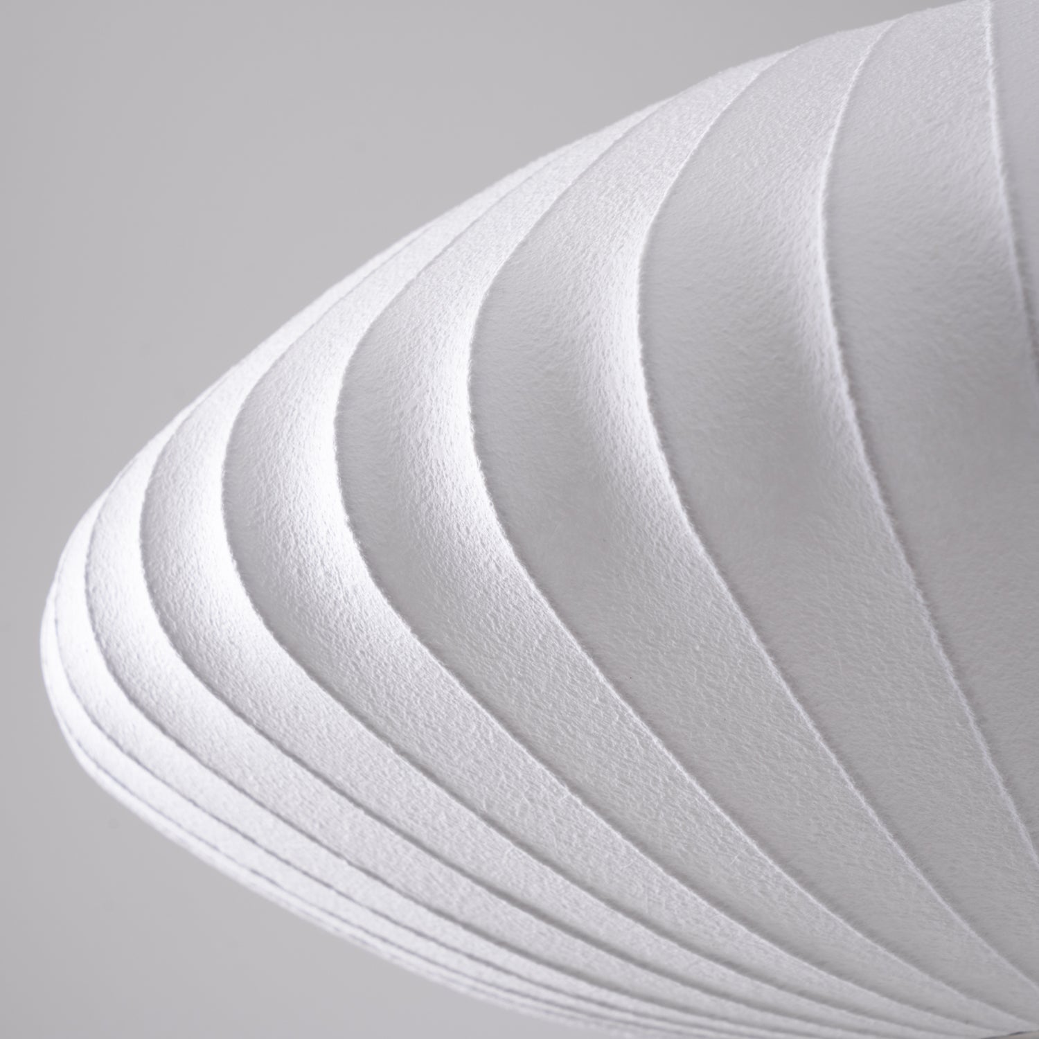 Suspension moderne Charlton en soie Blanc