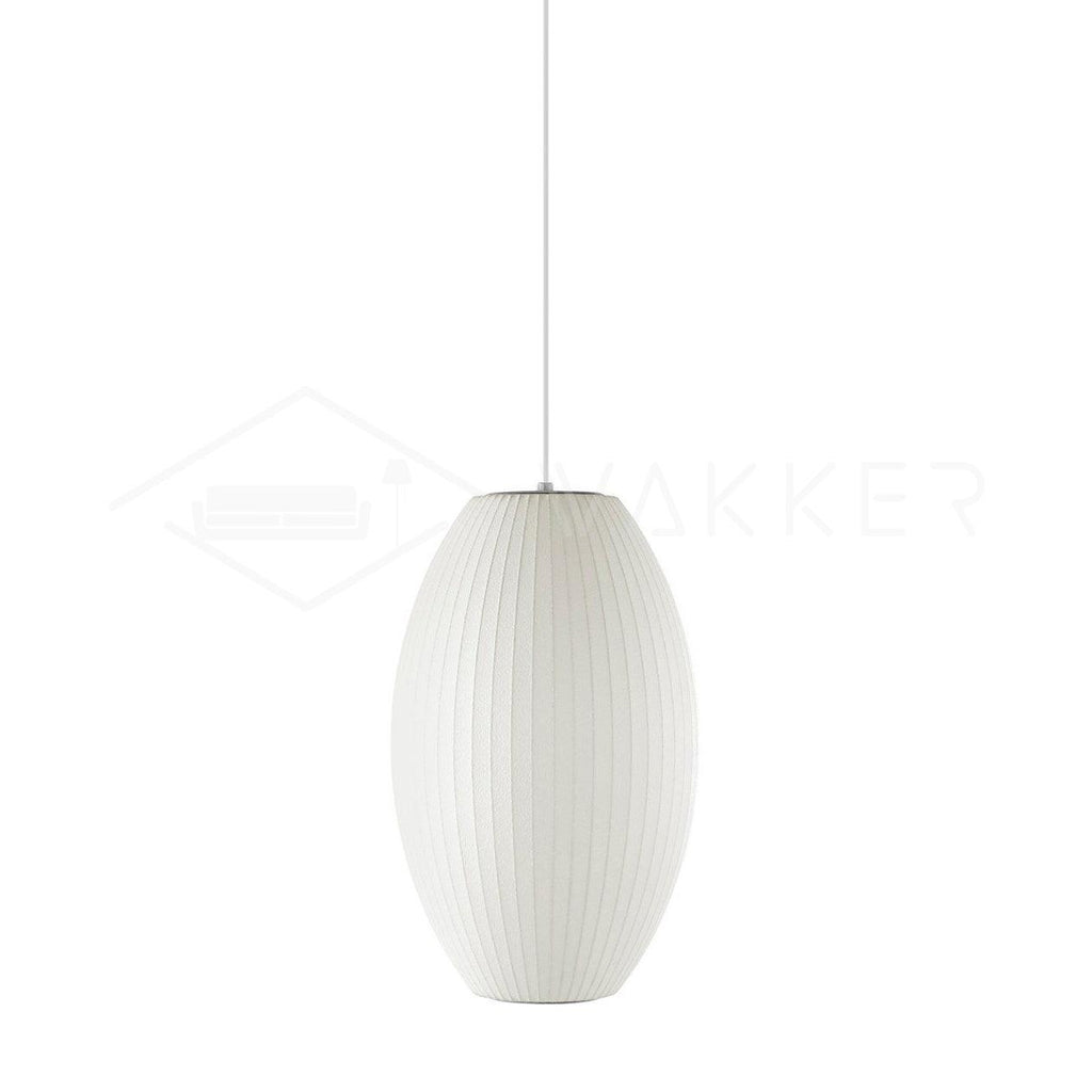 Suspension moderne Charlton en soie Blanc