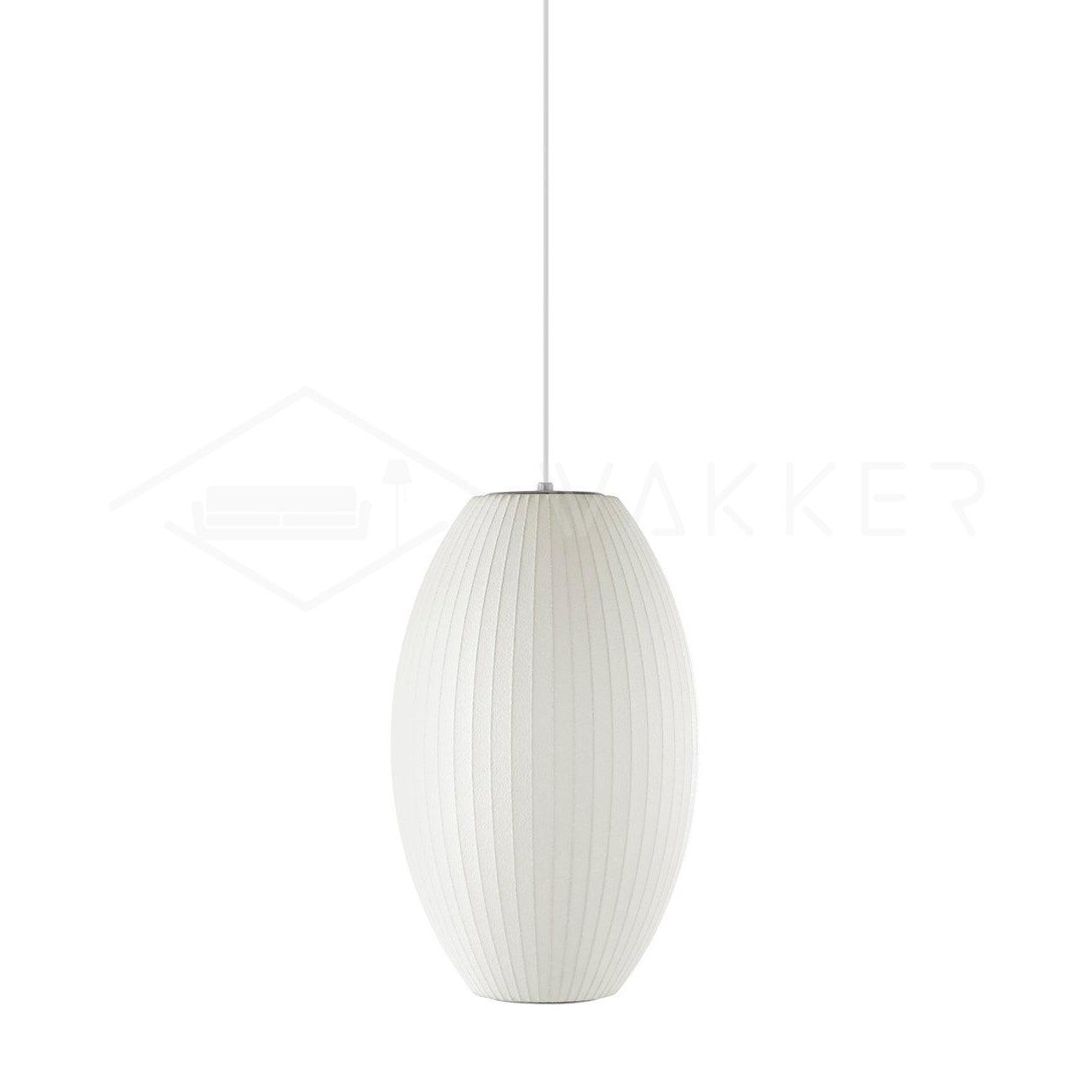Suspension moderne Charlton en soie Blanc