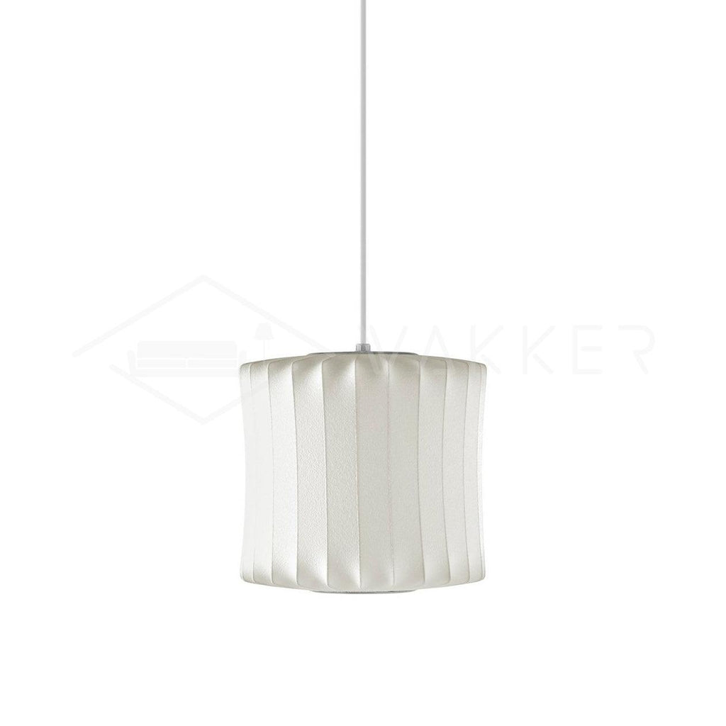 Suspension moderne Charlton en soie Blanc