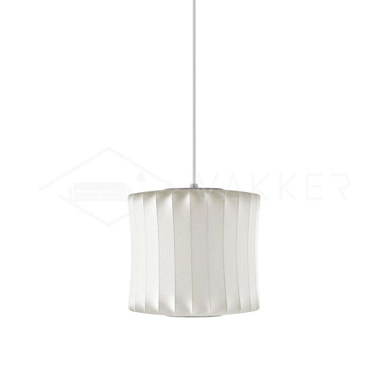 Suspension moderne Charlton en soie Blanc