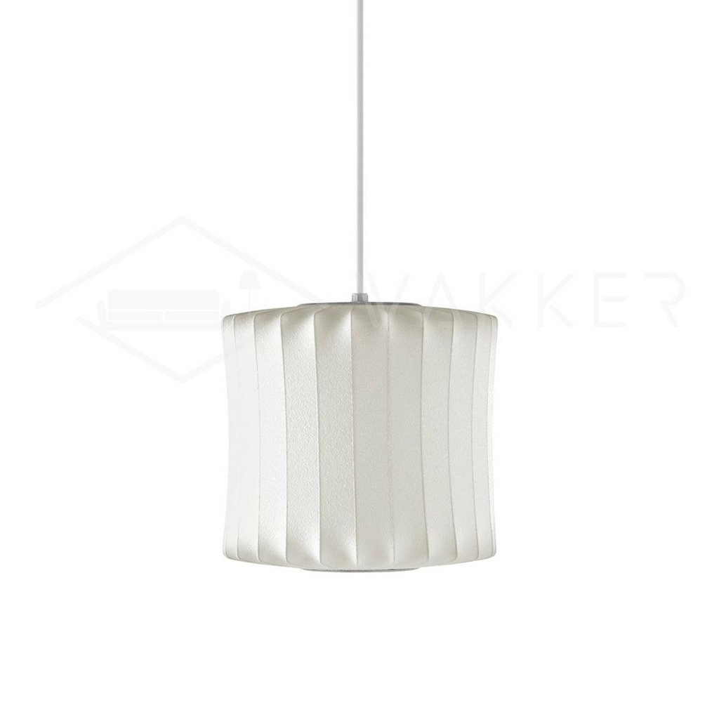 Suspension moderne Charlton en soie Blanc