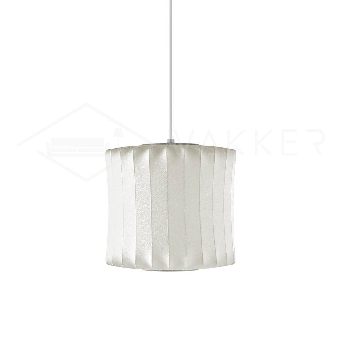 Suspension moderne Charlton en soie Blanc