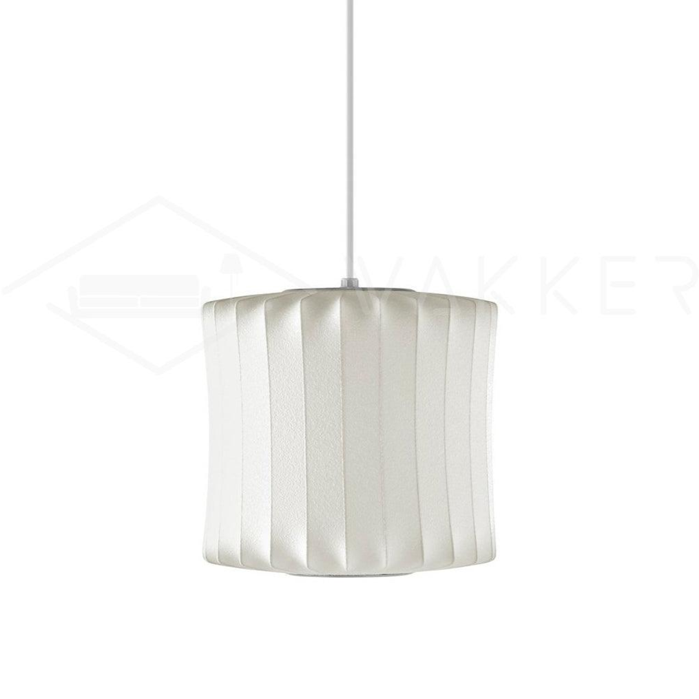 Suspension moderne Charlton en soie Blanc