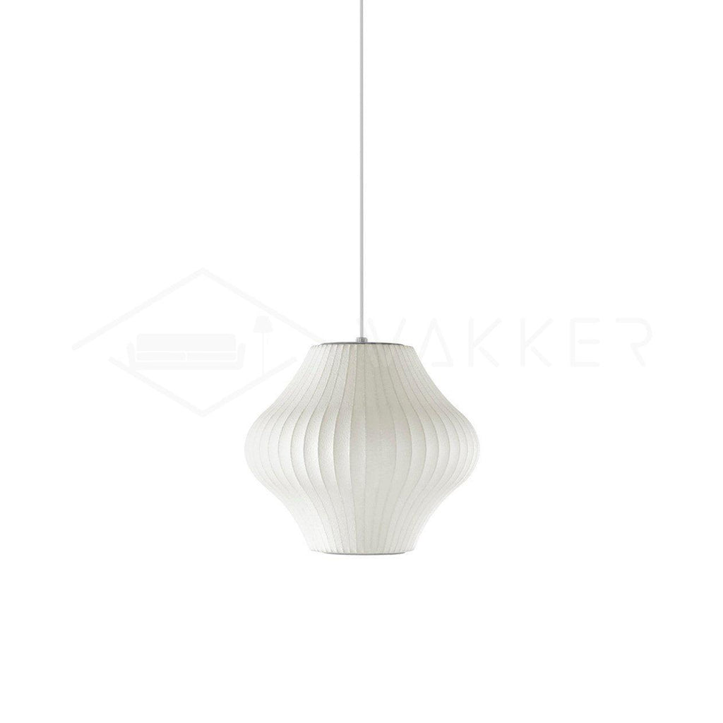 Suspension moderne Charlton en soie Blanc