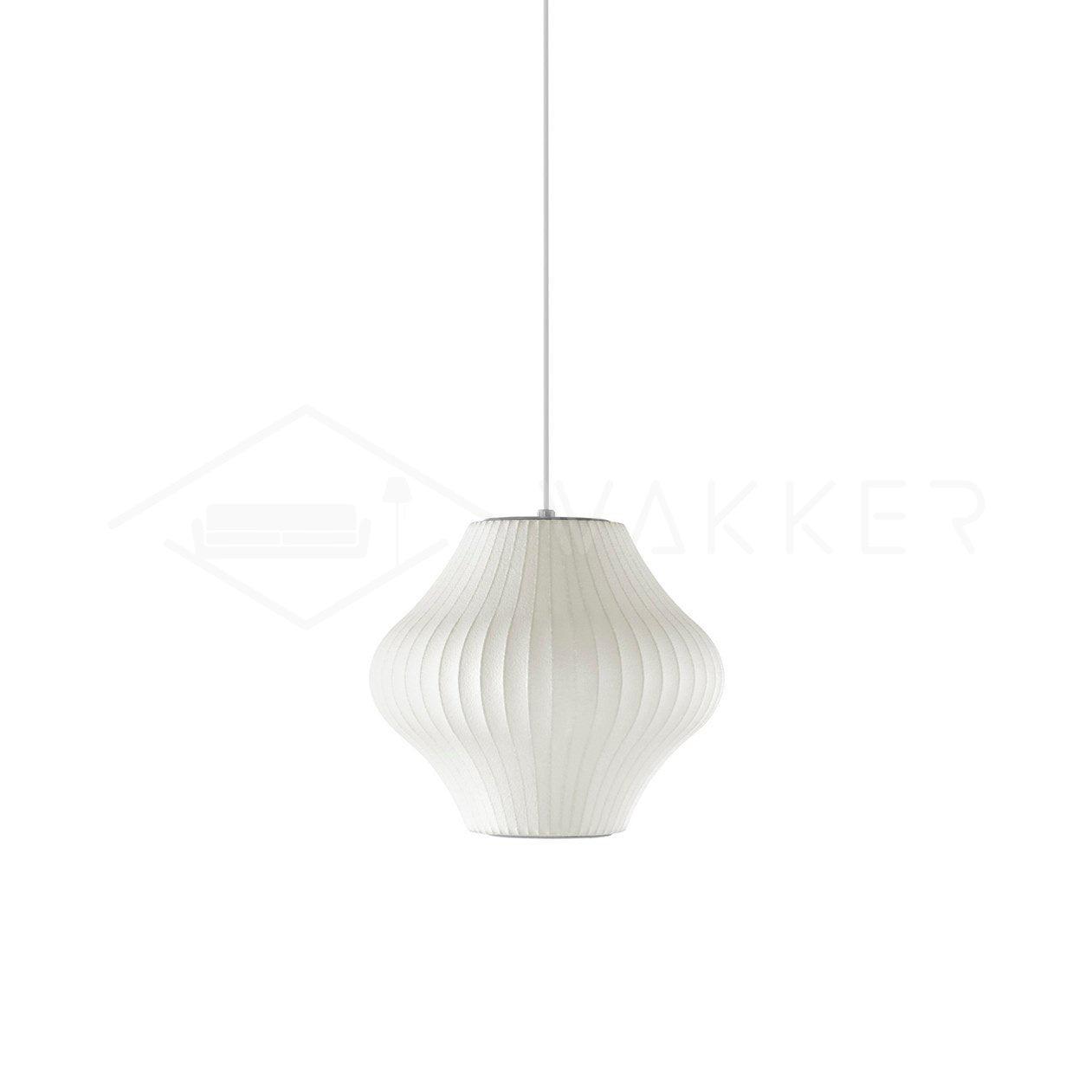 Suspension moderne Charlton en soie Blanc