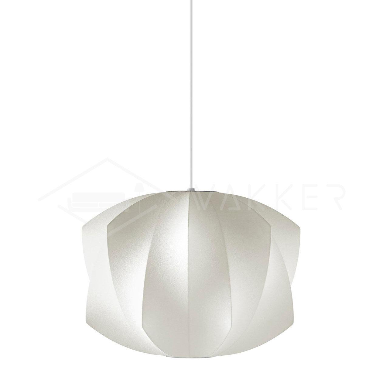 Suspension moderne Charlton en soie Blanc