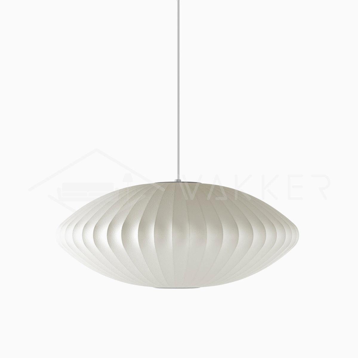 Suspension moderne Charlton en soie Blanc