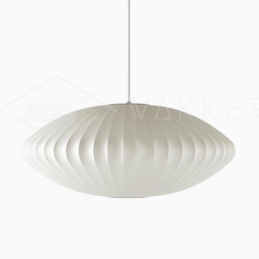 Suspension moderne Charlton en soie Blanc