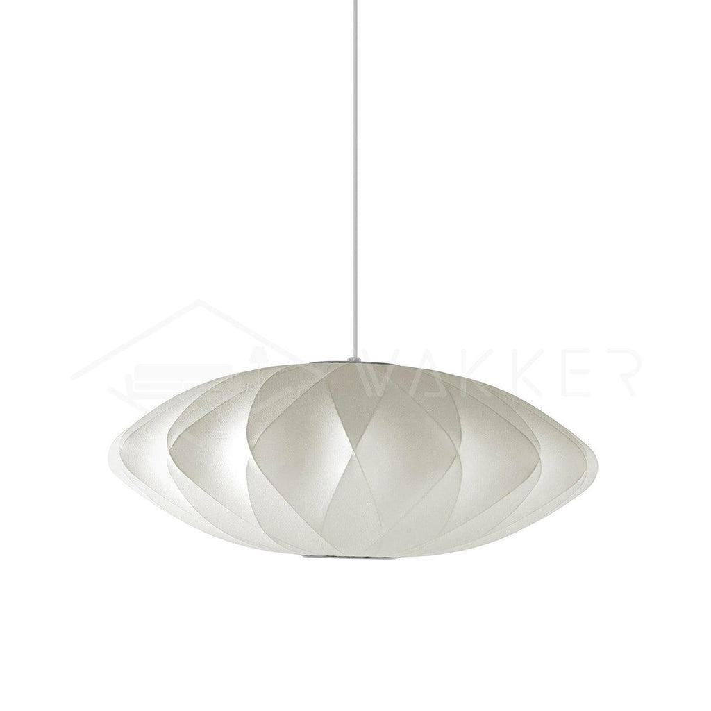 Suspension moderne Charlton en soie Blanc