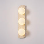 Applique murale moderne Teal en Travertin jaune et blanc