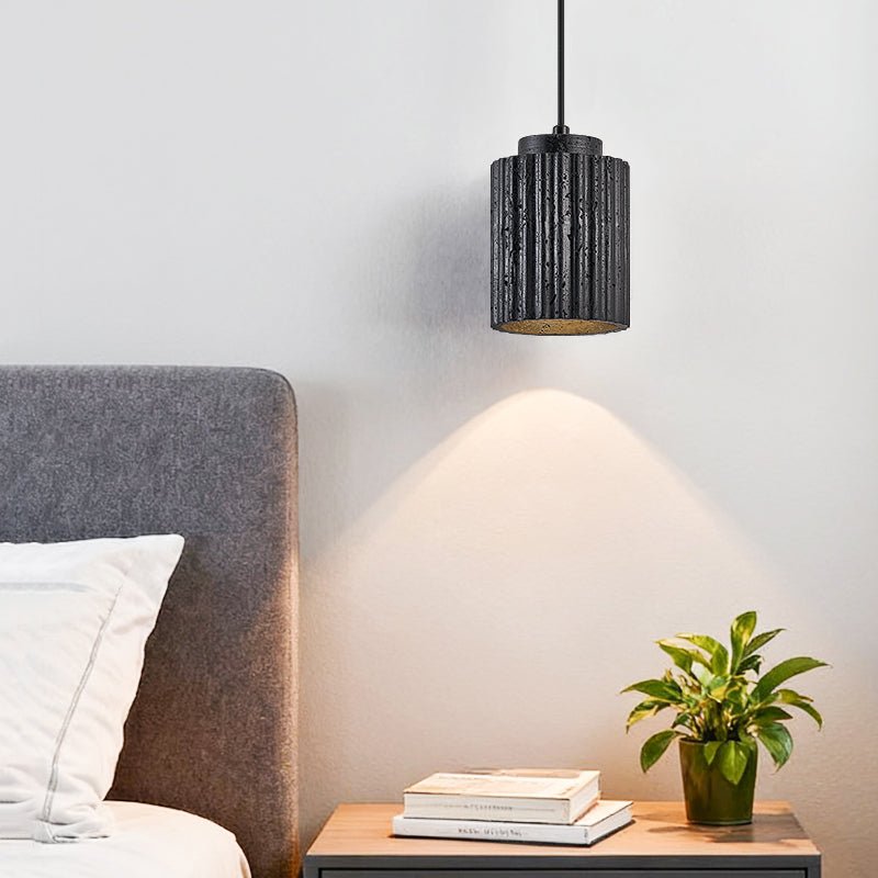 Suspension moderne Fenris en Noir travertin