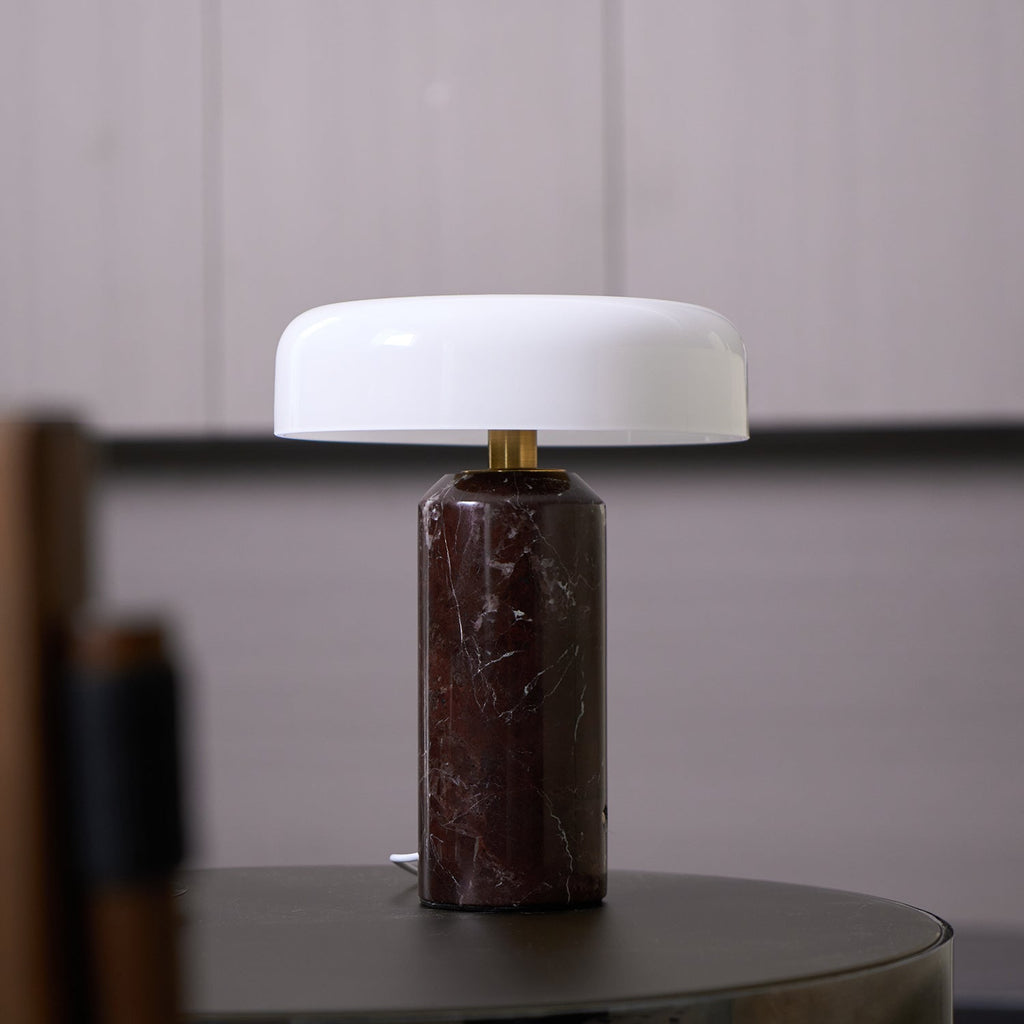 Lampe à poser moderne Fridrek en Marbre Blanc