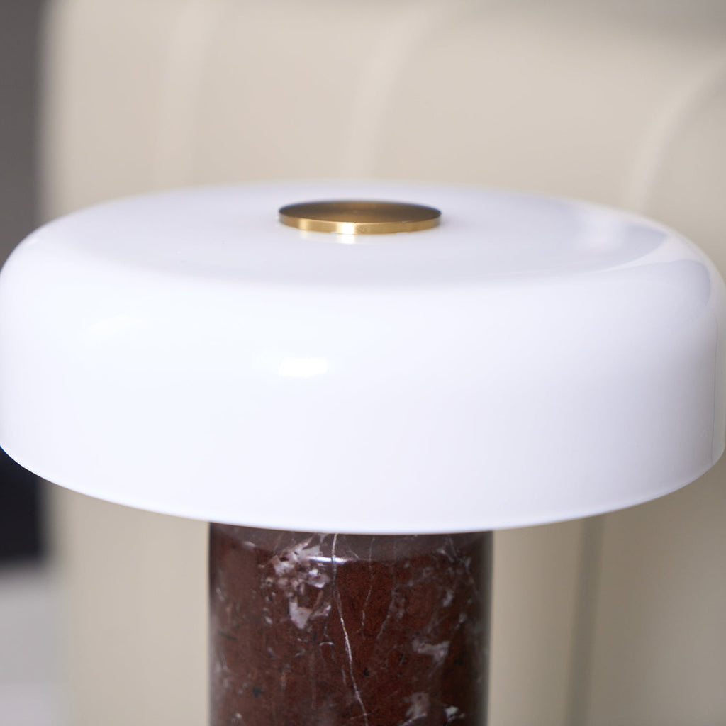 Lampe à poser moderne Fridrek en Marbre Blanc