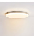 Plafonnier moderne Stroud en Travertin jaune et blanc