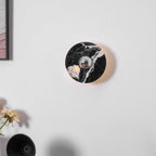 Applique murale moderne Noble en Marbre Noir et chrome