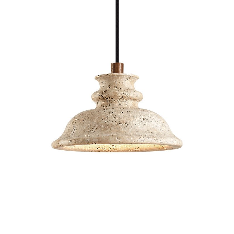 Suspension moderne Trygg en Travertin jaune