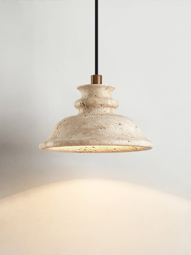 Suspension moderne Trygg en Travertin jaune