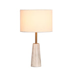 Lampe à poser moderne Athos en Or et blanc marbre