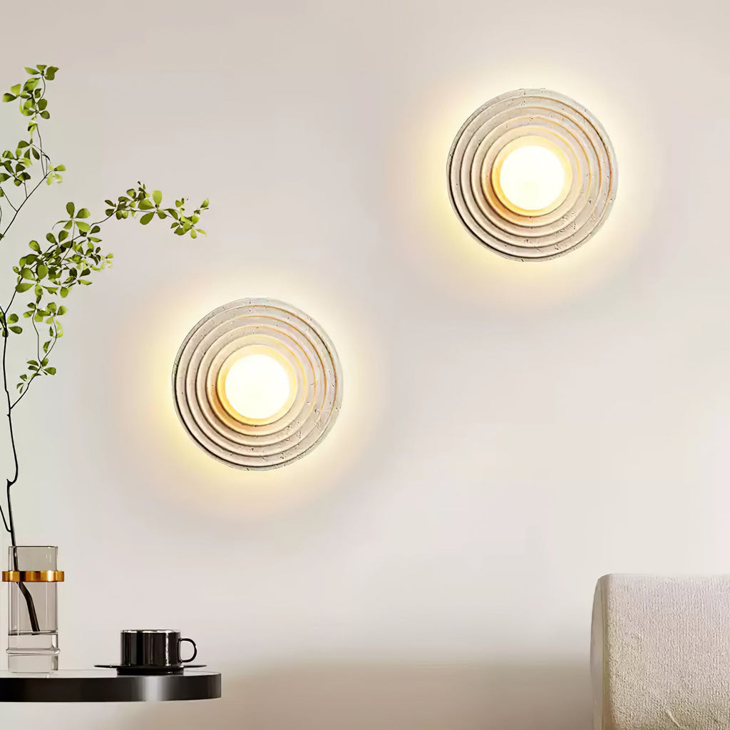 Applique murale moderne Jared en Travertin jaune