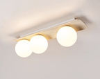 Plafonnier moderne Kade en Travertin jaune et blanc