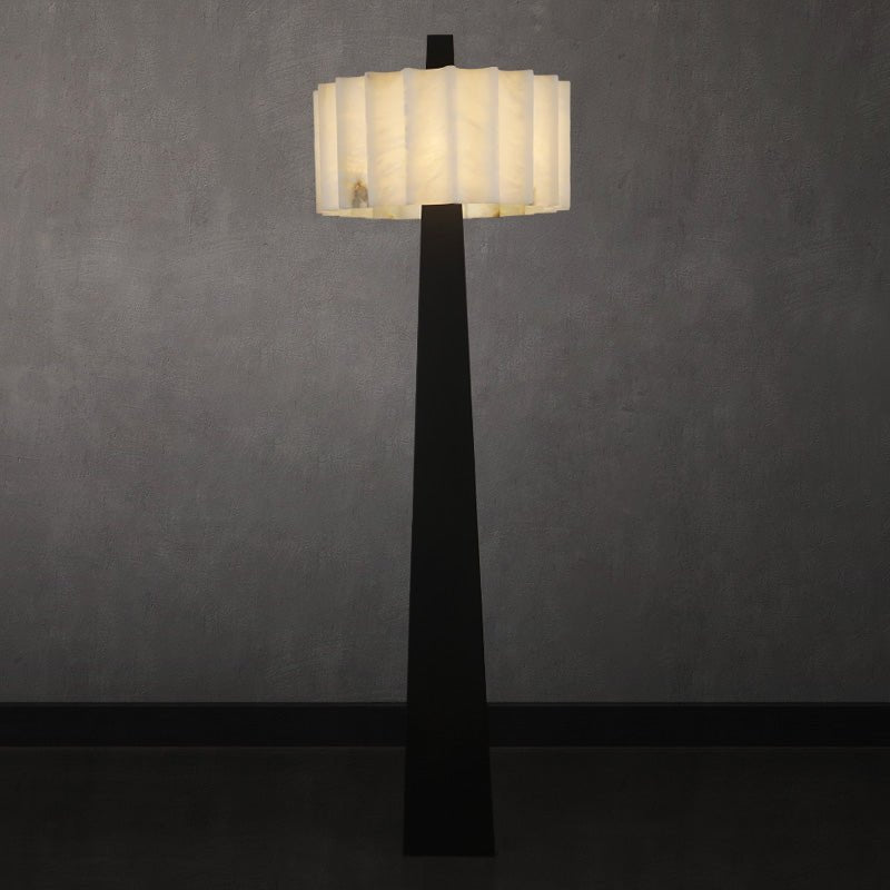Lampadaire moderne Flyte en Albâtre Noir et blanc