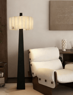 Lampadaire moderne Flyte en Albâtre Noir et blanc