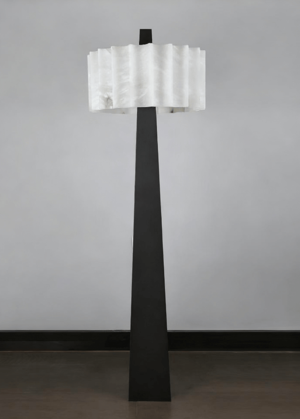 Lampadaire moderne Flyte en Albâtre Noir et blanc