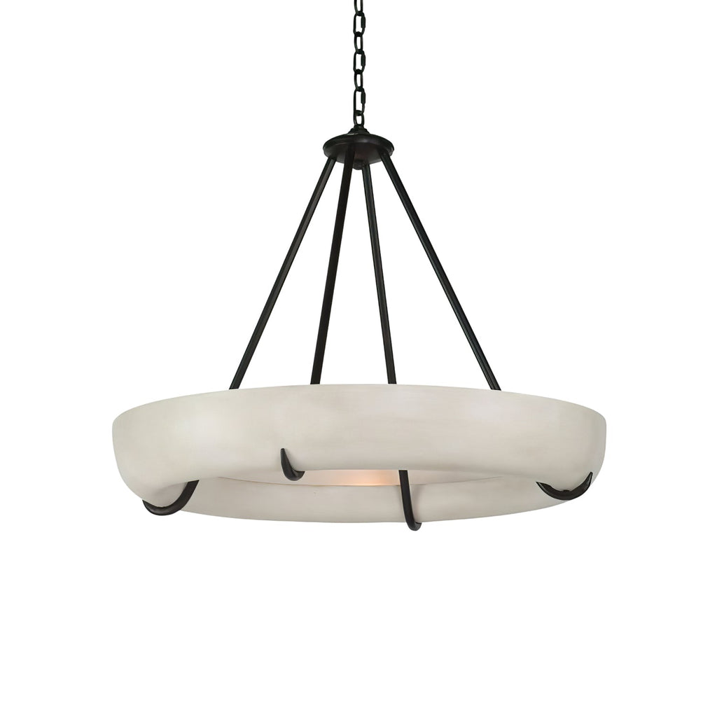 Lustre moderne Sigvaldi en Albâtre Noir