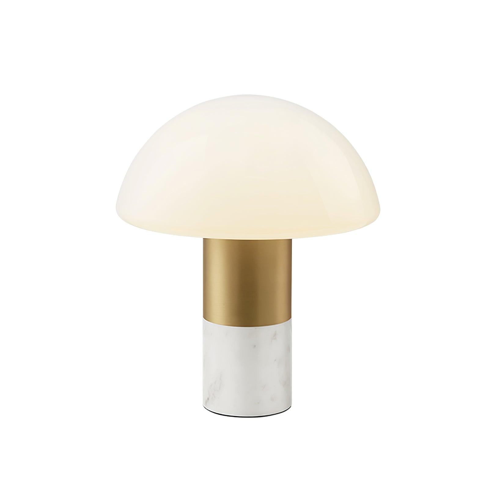 Lampe à poser moderne Keith en Blanc marbre