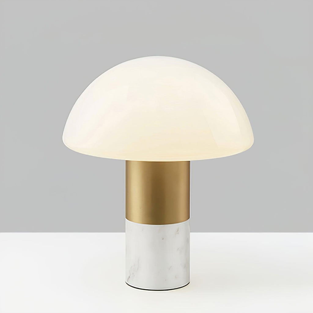 Lampe à poser moderne Keith en Blanc marbre