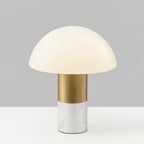Lampe à poser moderne Keith en Blanc marbre
