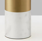 Lampe à poser moderne Keith en Blanc marbre
