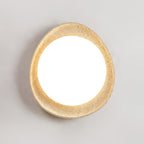 Plafonnier moderne Auric en Travertin jaune