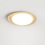 Plafonnier moderne Auric en Travertin jaune