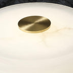 Lampe à poser moderne Perry en Albâtre Noir et blanc