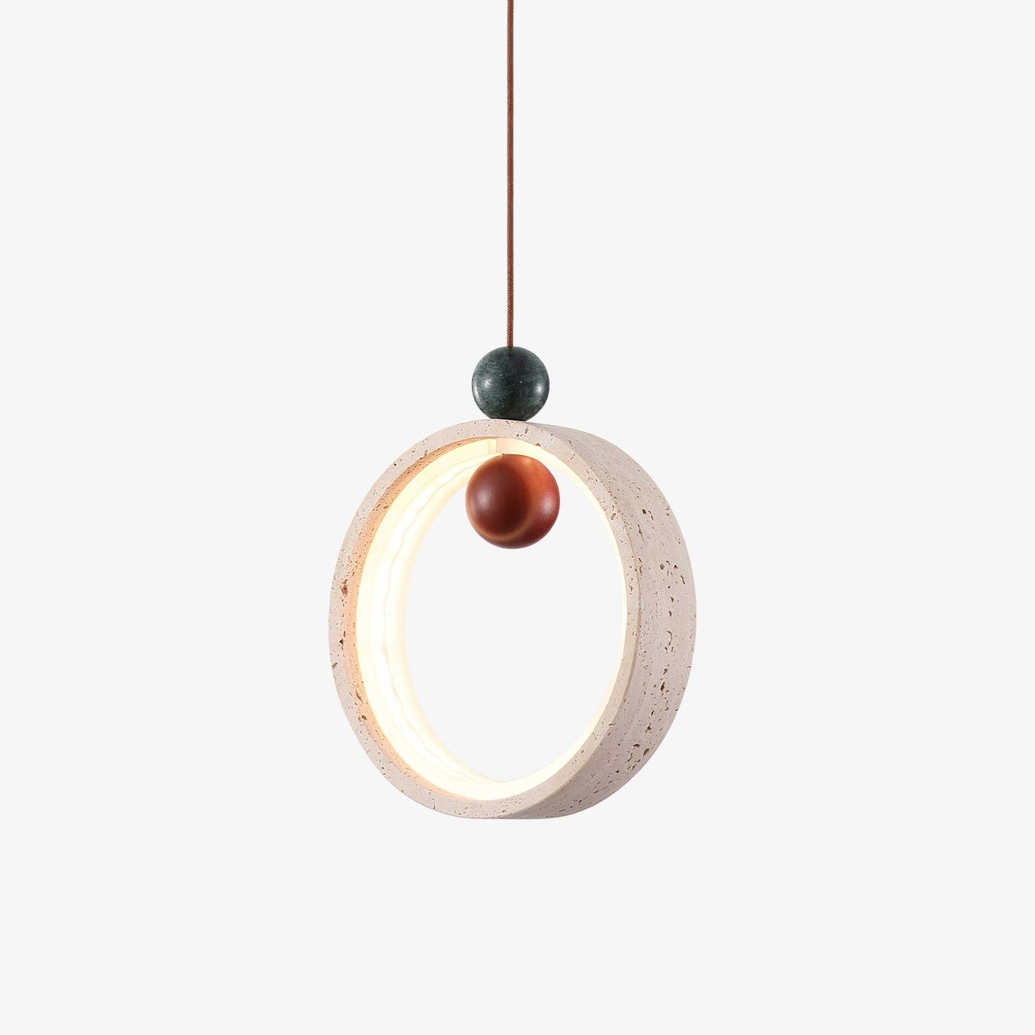 Suspension moderne Preston en Travertin jaune