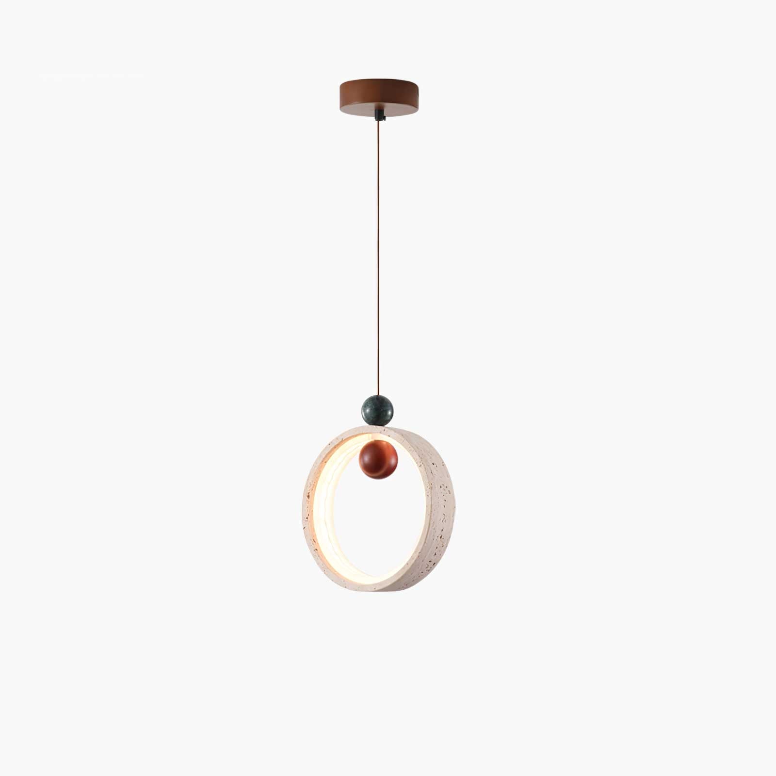 Suspension moderne Preston en Travertin jaune