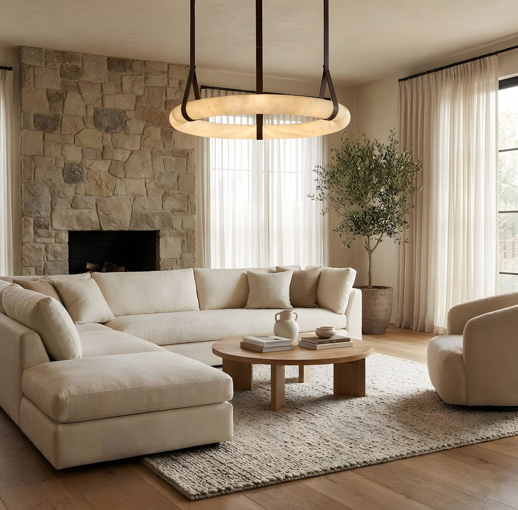 Suspension moderne Bjalfi en Albâtre