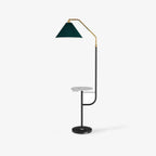 Lampadaire moderne Joralf en Marbre Beige et noir et doré