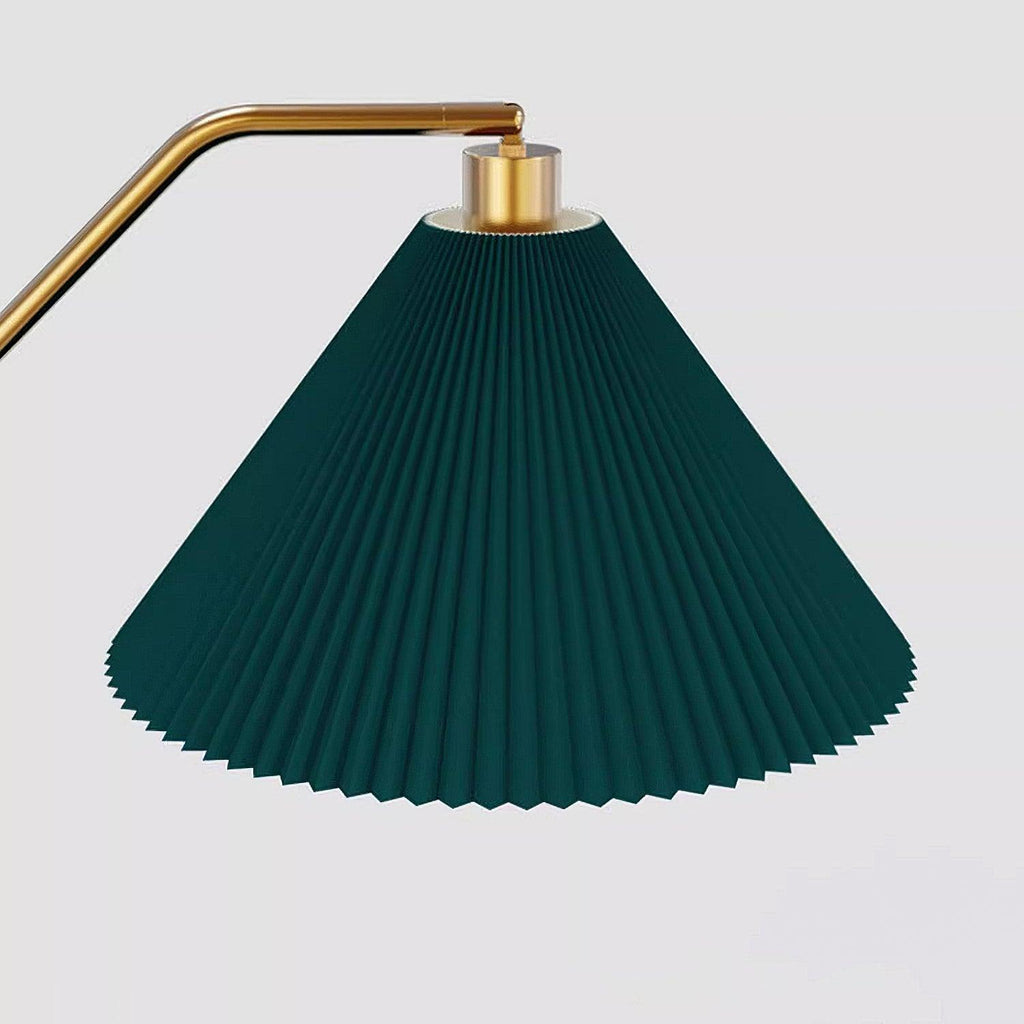 Lampadaire moderne Joralf en Marbre Vert et noir et doré