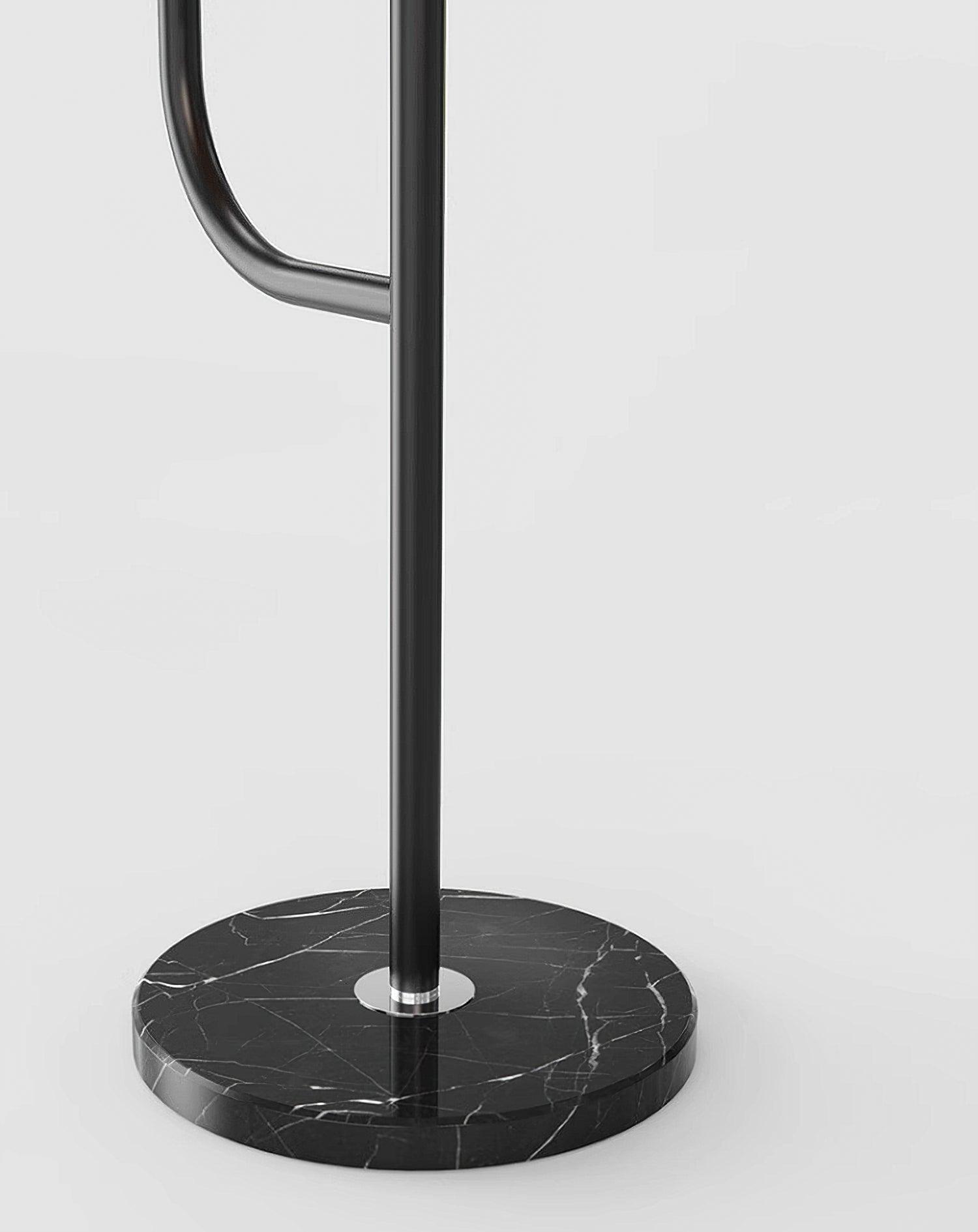 Lampadaire moderne Joralf en Marbre Vert et noir et doré